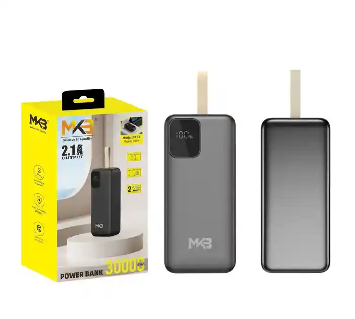 MKB PK83 30000mAh Power Bank 2.1A output